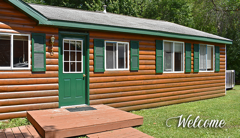 Gordon's Resort Cabin Rentals along Portage Creek